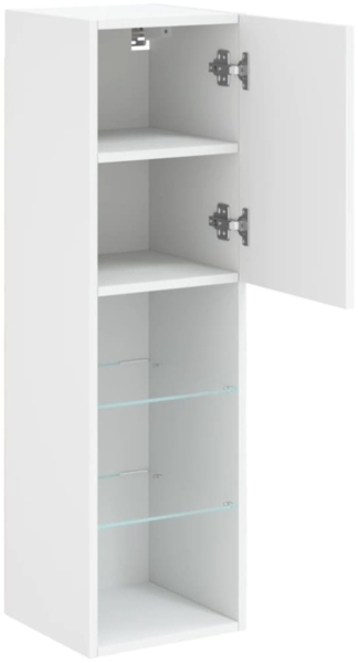 vidaXL TV-Schrank mit LED-Leuchten Weiß 30,5x30x102 cm 837015 Bild 2
