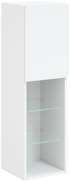 vidaXL TV-Schrank mit LED-Leuchten Weiß 30,5x30x102 cm 837015 Bild 6