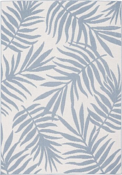 Pergamon Outdoorteppich In & Outdoor Teppich Flachgewebe Marbella Blätter, Rechteckig, Höhe: 4 mm