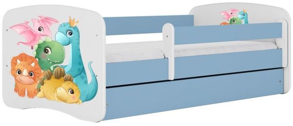 Raumhirsch Furniture Kinderbett 70x140, 80x160, 80x180 cm - Komplettset mit Matratze & Schublade (Bett für Mädchen, Einzelbett Kinder 2–12, mit Rausfallschutz & Lattenrost), verschiedene Farben & Designs
