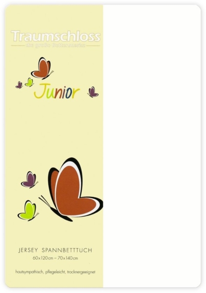 Traumschloss Spannbettlaken Junior, Jersey, Gummizug: rundum, (1 Stück), Kinder-Spannbettlaken, 100% Baumwolle