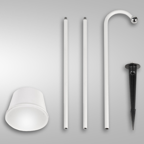 Fabas Luce 3742-72-102 LED Akku Erdspießleuchten-Set Armanda weiß dimmbar magnetisch