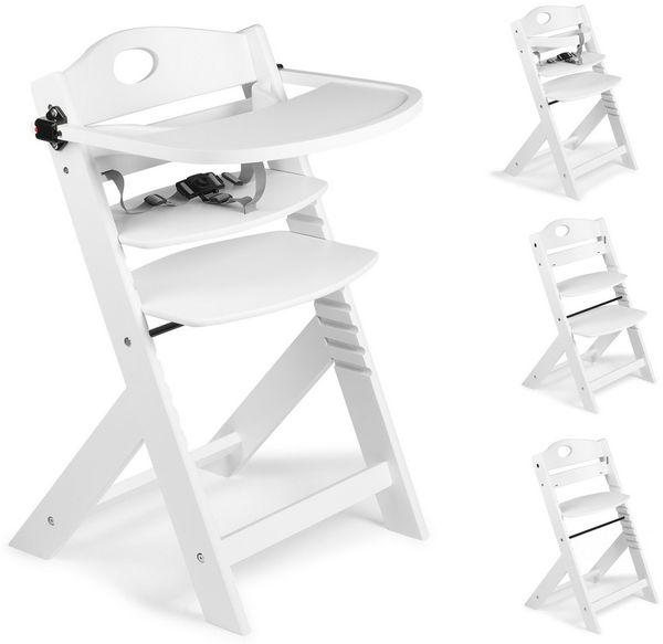 BabyGo Family Pro Hochstuhl Treppensuhl inkl. Essbrett white