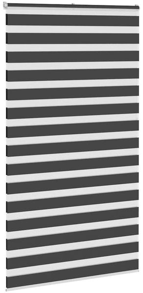 vidaXL Doppelrollo Schwarz 130x230 cm Stoffbreite 125,9 cm Polyester 4014293 Bild 3