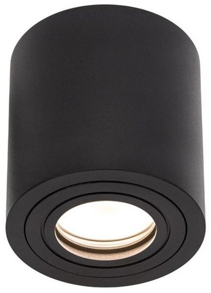 Spectrum Aufbauleuchte LED Chloe GU10 Außenleuchte schwarz Deckenleuchte IP65 matt max. 30W, Kein Leuchtmittel enthalten, Wetterfest