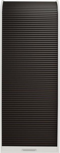 Jalousieschrank >Jalousieschrank< (BxHxT: 69x192x44 cm) weiß matt lack/graphit