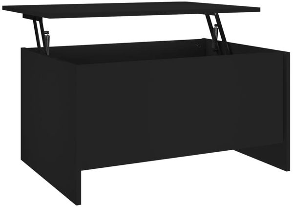 Couchtisch, Sofatisch Schwarz 80x55,5x41,5 cm Holzwerkstoff