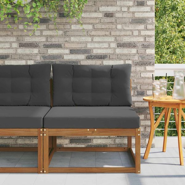 vidaXL Outdoor Mittelsofa Natur 900534