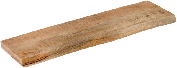 Steckboard mit Baumkante Wandregal Mango rough lackiert 60 x 20 Amanda 159472371