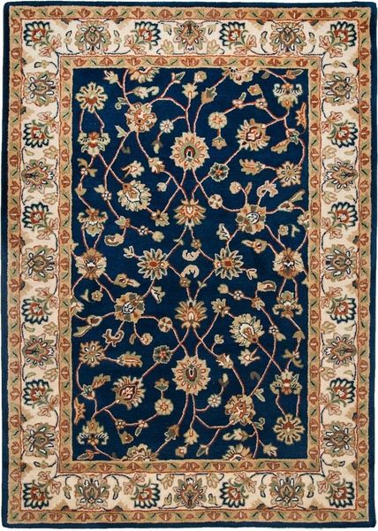 THEKO Wollteppich Royal Ziegler 503, rechteckig, Höhe: 14 mm, reine Wolle, handgetuftet, Orient-Optik, mit Bordüre