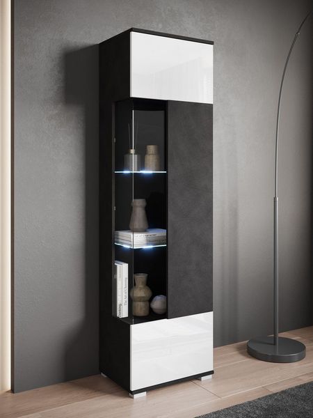 INOSIGN Vitrine Kenia (1-St) Vitrine Vitrineschrank mit Glastüren 160 cm Höhe