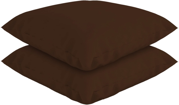 Federkissen mit Bezug - 40x40 cm - 2er Set Cafe