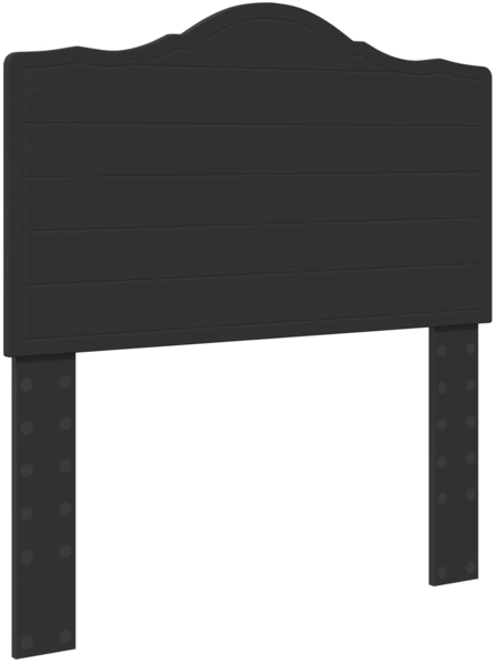 vidaXL Bettrahmen mit Kopfteil Schwarz 100x200 cm Holzwerkstoff 3413640 Bild 5