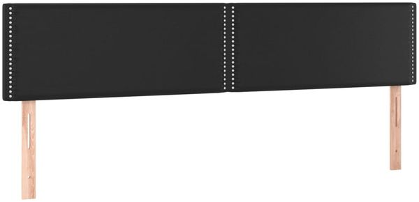 vidaXL Boxspringbett mit Matratze Schwarz 200x200 cm Kunstleder, Härtegrad: H2 [3130739] Bild 6