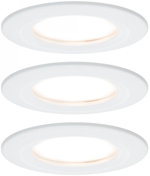 Paulmann No. 93496 Einbauleuchte LED Coin Nova rund 6W Weiß 3-Stufen dimmbar IP44