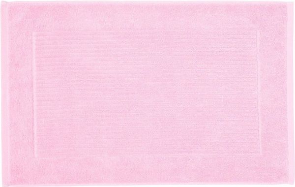 Homescapes Badematte Imperial Badematte 100% Baumwolle, rosa, Höhe 30 mm, Badematte - 50x80 cm