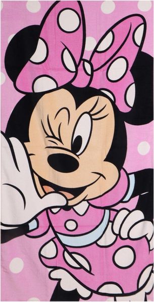 Disney Minnie Mouse Strandtuch Kinder 70 × 140 cm aus 100% Baumwolle 250 gsm