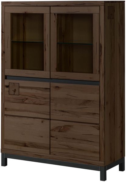 Vitrine Kernbuche 103x40x148 tabacco braun geölt VILLANDERS #202
