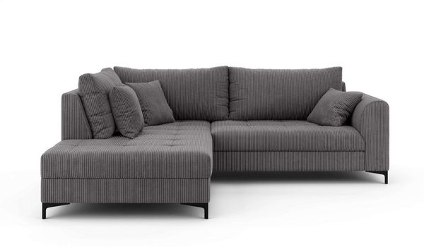 OTTO home Ecksofa LEEVKE Design-Sofa mit Ottomane rechts/links bestellbar, Breite 232 cm, in vielen modernen Farben erhältlich, belastbar bis 480 kg