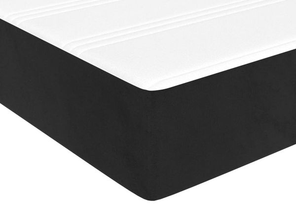 vidaXL Taschenfederkernmatratze Mittel Schwarz 120x190x20 cm Samt 4007156 Bild 5