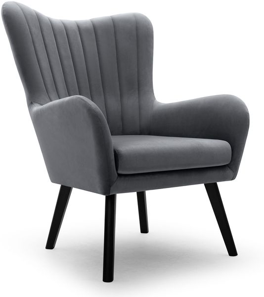 Sessel Polstersessel Ted Velluto 18 anthrazit