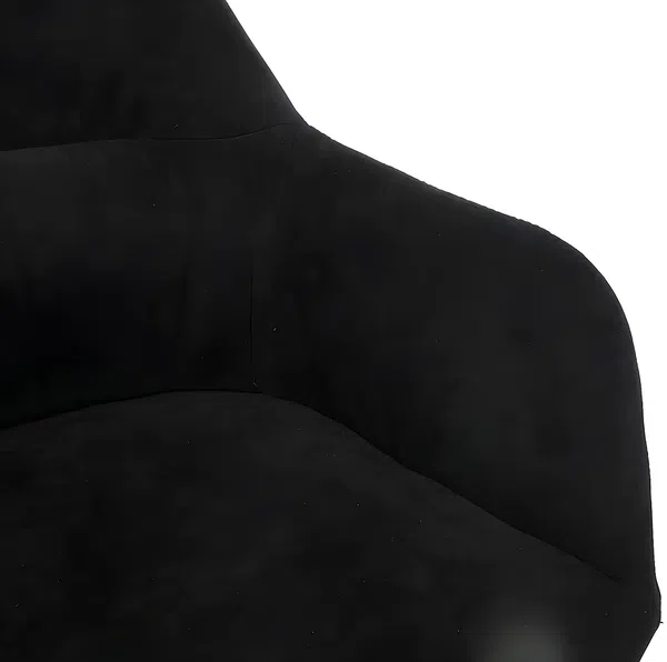 Vente-unique - HEKA Stuhl Stoff Schwarz - B 61 cm x H 78 cm x L 59,5 cm Bild 6