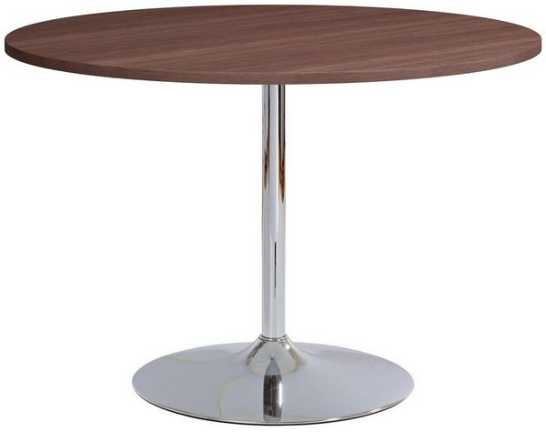 OTTO home Esstisch Trompet, rund, Ø110 cm, Tischplatte Hochglanz oder Holzoptik, Trompetenfuß Bild 4