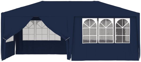 vidaXL Profi-Partyzelt mit Seitenwänden 4×6 m Blau 90 g/m² 48528 Bild 4