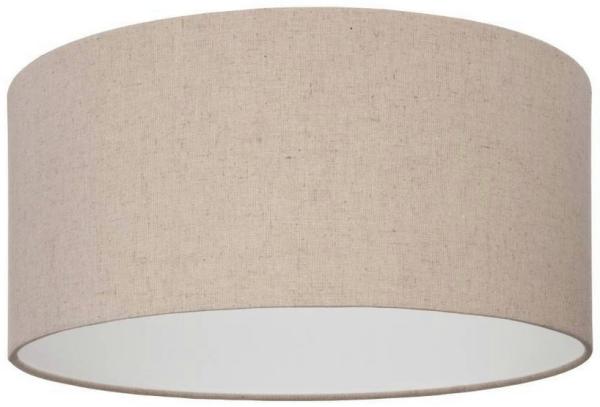 Eglo 900858 Deckenleuchte FENIGLIA Stahl schwarz, Textil Leinen natur E27 1X40W H:24cm Ø47. 5cm dimmbar