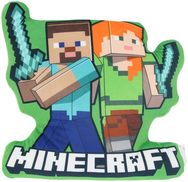 Minecraft 3D Kissen 40 cm Kuschelkissen 1 Stück Dekokissen Sofakissen Grün