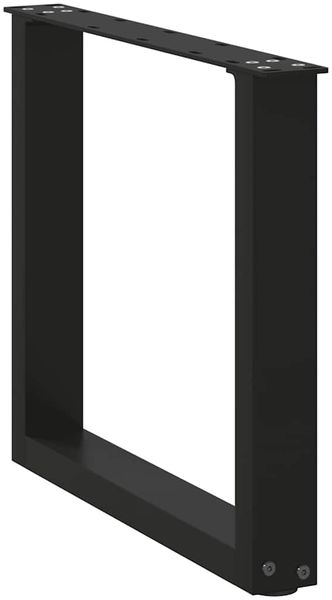 vidaXL Couchtischbeine U-Form 2 Stk. Schwarz 50x(42-43) cm Stahl 4013156 Bild 4