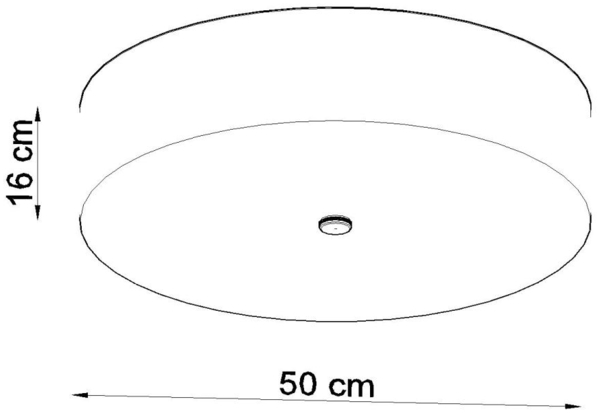Deckenleuchte, Weiß, Stoff, Glas, Stahl, L 50 cm Bild 4
