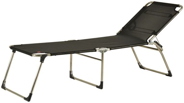 Dreibeinliege Amigo 40+ aus Aluminium, Schwarz