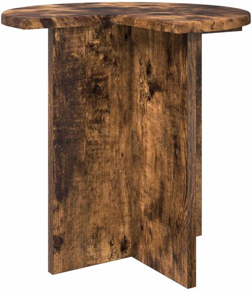 vidaXL Beistelltisch mit Speicher 2 pcs Geräucherte Eiche Ø 39 x 38 cm 8001090 Bild 4