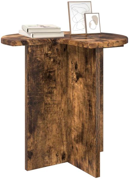 vidaXL Beistelltisch mit Speicher 2 pcs Geräucherte Eiche Ø 39 x 38 cm 8001090 Bild 3