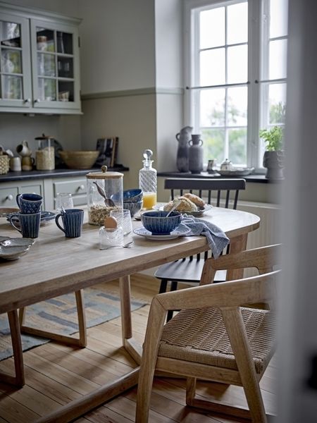 CREATIVE COLLECTION Serrone Esstisch Natur Gummibaumholz
