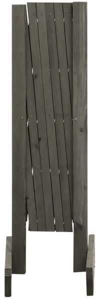 vidaXL Garten-Rankzaun Grau 120x60 cm Massivholz Tanne 314823 Bild 3
