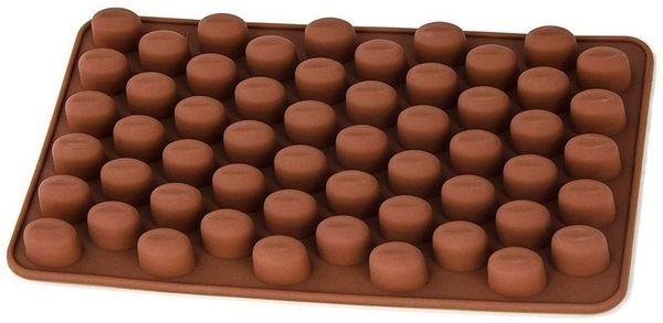 wisefood Silikonform Silikonform Kaffeebohne - braun 18 x 11 x 1 cm - 1 Form, (1-tlg)