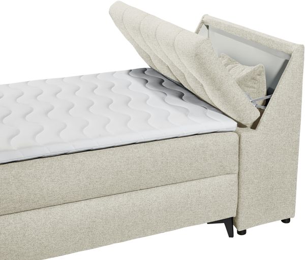 Boxbett >ATLANTIS 6< 120x200 cm Liegefläche, Bezug Ivory - 125x102x240cm (BxHxT) Bild 8
