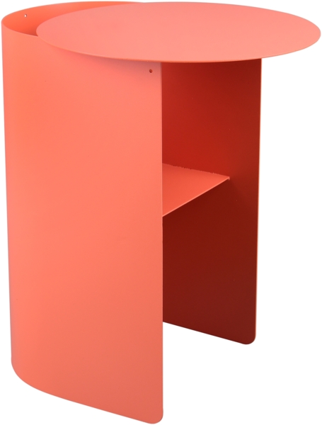 MIRRORS AND MORE 'Feno' Beistelltisch Metall, apricot, 45x51x38 cm