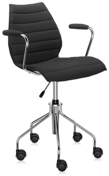 2er Set Kartell Maui Soft Bürostuhl mit Armlehnen