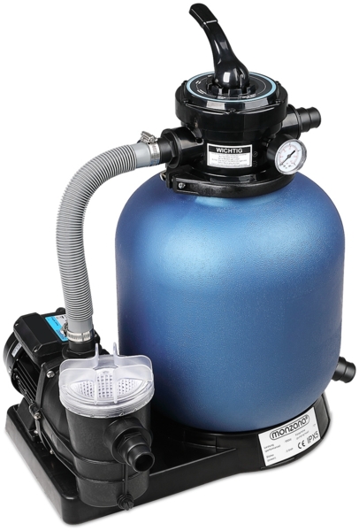 Monzana Sandfilteranlage Filteranlage 11 m³ mit Vorfilter