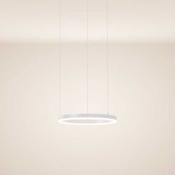 s.luce LED Ring Pendelleuchte Ø 40cm Weiß