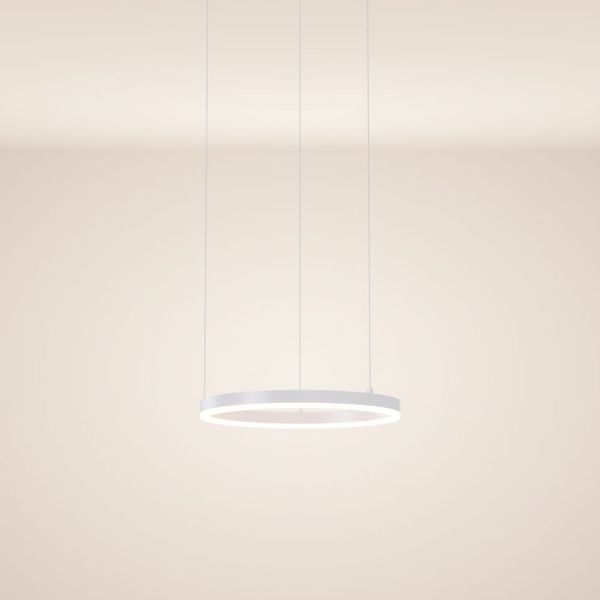 s.luce LED Ring Pendelleuchte Ø 40cm Weiß