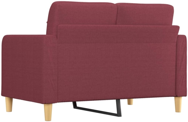 vidaXL 2-Sitzer-Sofa Weinrot 120 cm Stoff 359089 Bild 4