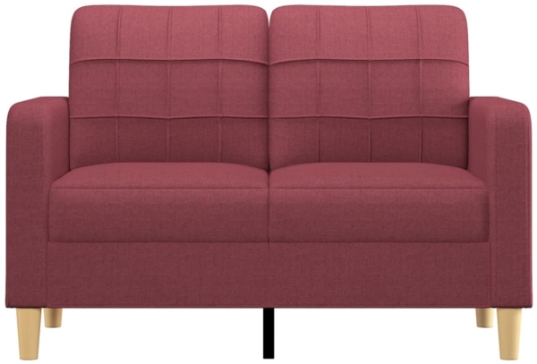 vidaXL 2-Sitzer-Sofa Weinrot 120 cm Stoff 359089 Bild 2