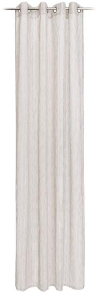 Gözze 'LINEA STRIPE' Ösenvorhang, 100% Polyester stein, 140x245 cm