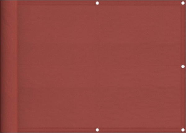 vidaXL Balkon-Sichtschutz Terrakotta 75x700 cm 100 % Polyester-Oxford 42002084
