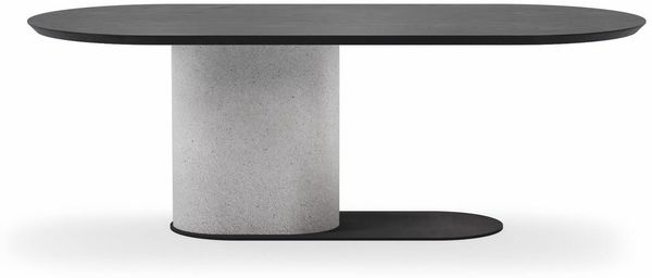 Casa Padrino Luxus Esstisch Schwarz / Grau 240 cm - Luxus Esszimmer Möbel