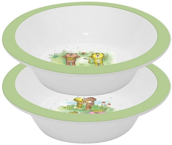 Geda Labels GmbH Kindergeschirr-Set Janosch Kids 2er Set (2-tlg), PP, Grün, 300 ml, spülmaschinengeeignet
